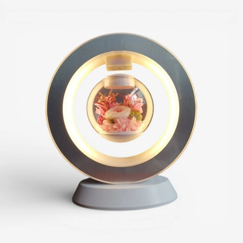 Cadeau Fête Des Mères | Lampe de bureau USB avec fleur flottante