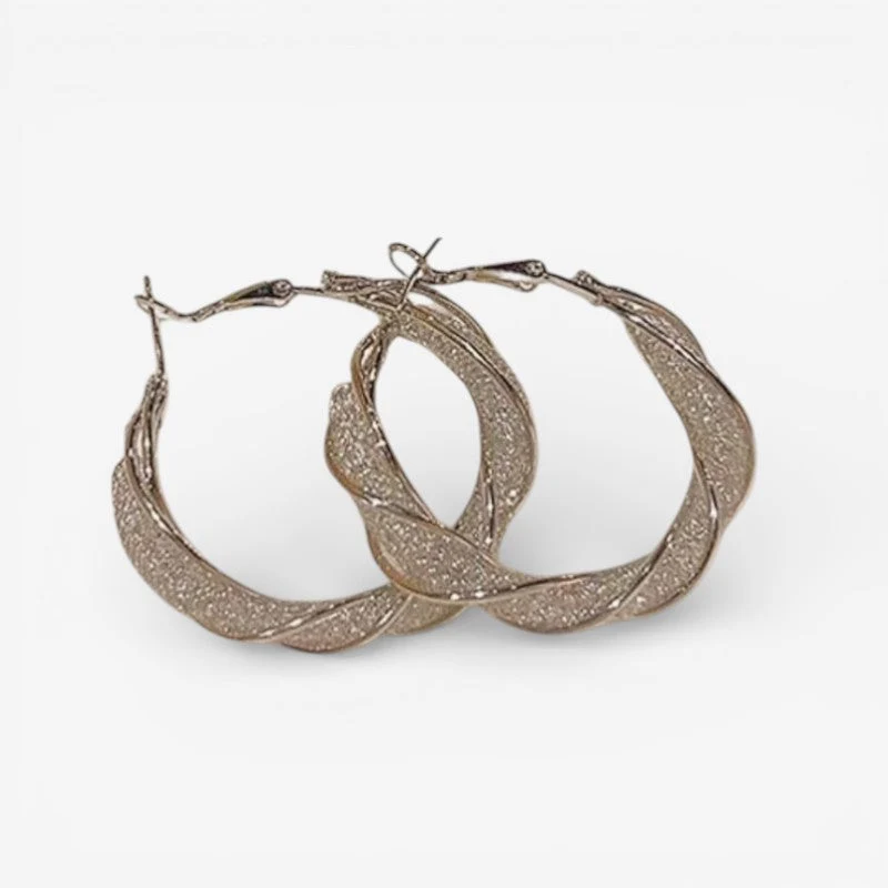 Cadeau Fête Des Mères | Boucles d’oreilles créoles torsadées