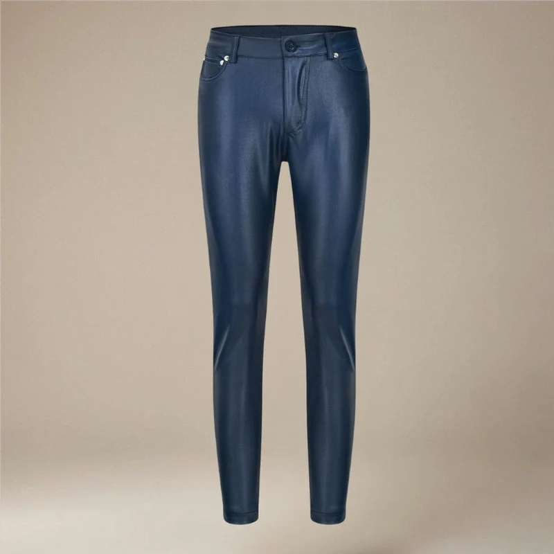 Pantalon Greta taille haute à boutons et poches