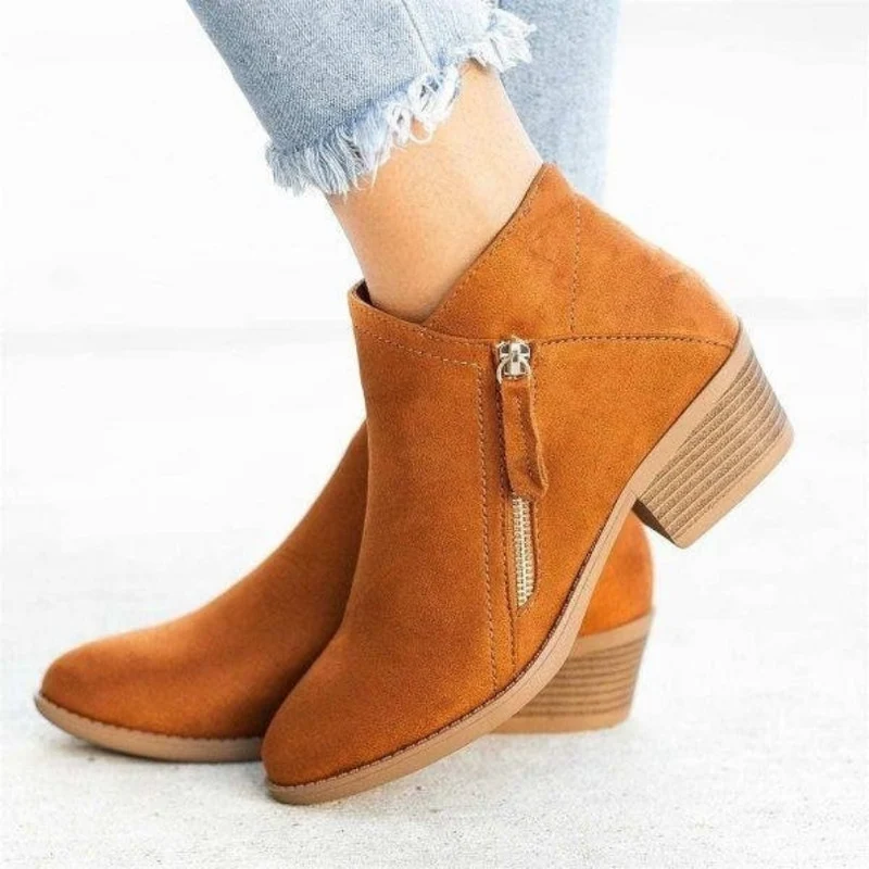 Bottines Frieda à bout pointu et semelle épaisse