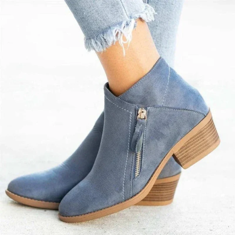 Bottines Frieda à bout pointu et semelle épaisse