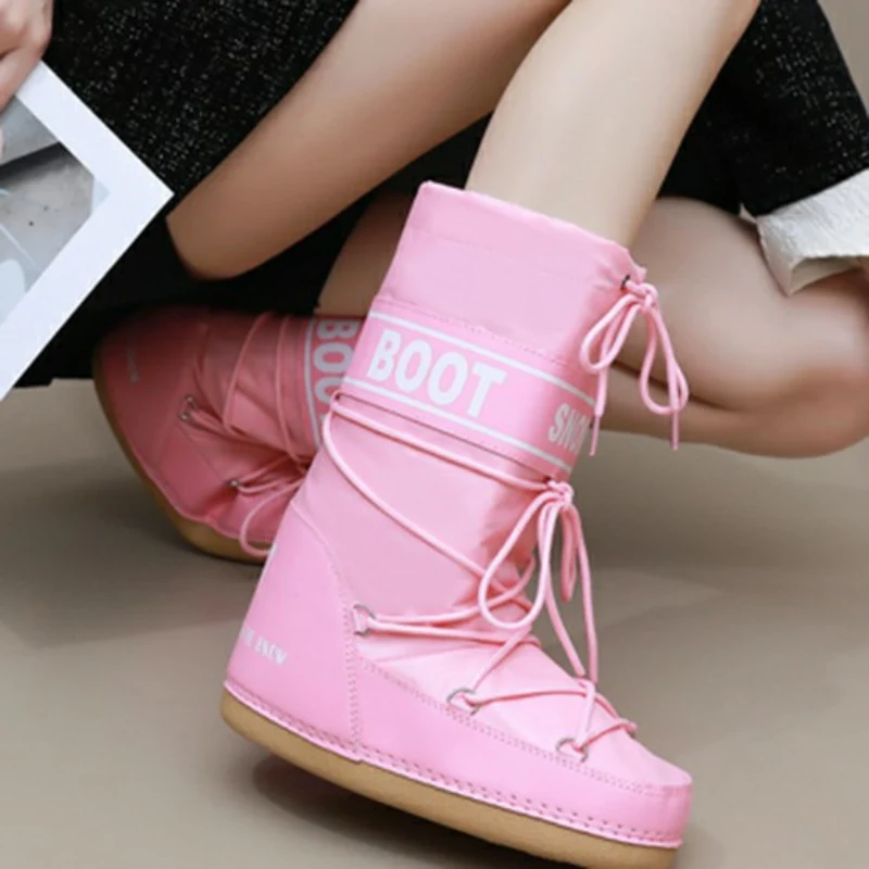 Mila – Bottines mi-mollet à lacets, bout rond