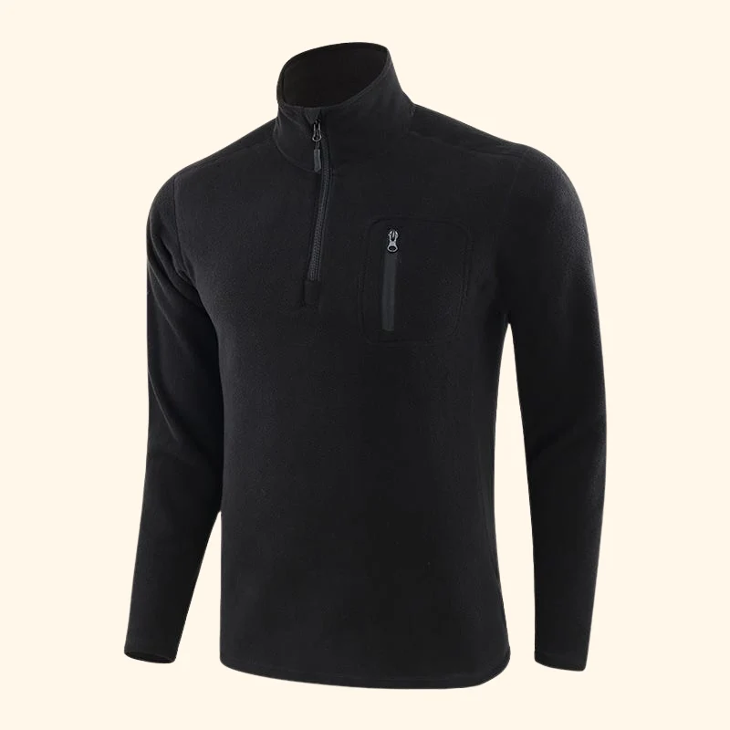 Martin – Pull polaire à manches longues et col montant
