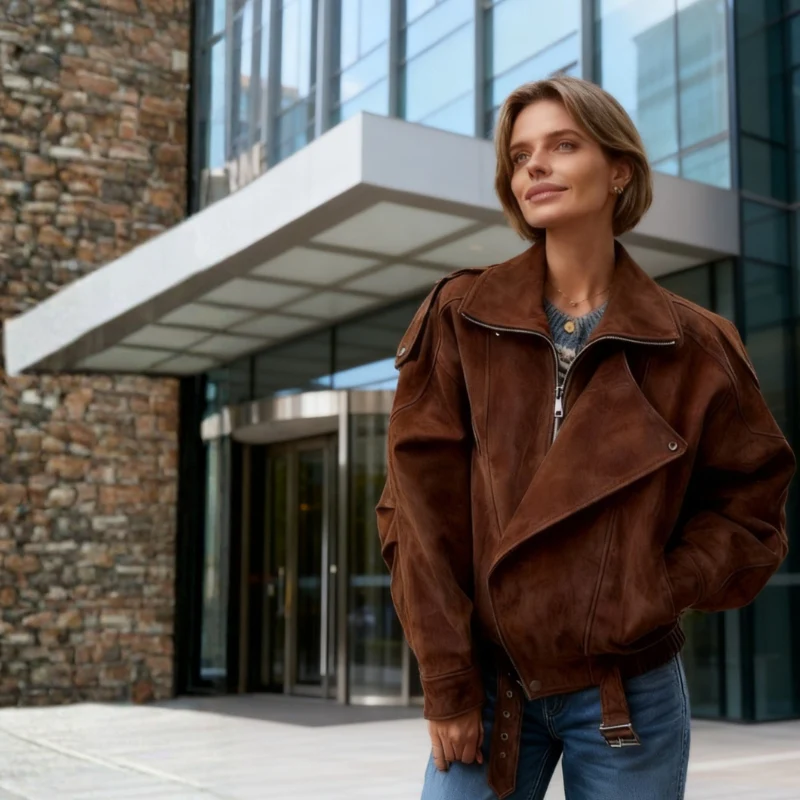 Sana – Veste zippée à manches longues avec poches latérales