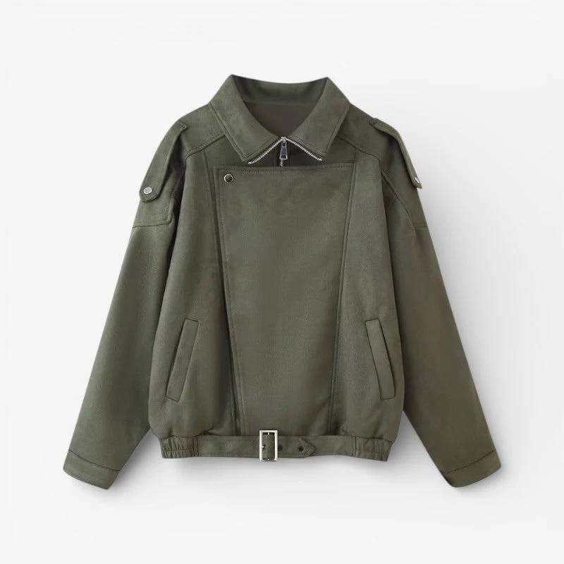Sana – Veste zippée à manches longues avec poches latérales