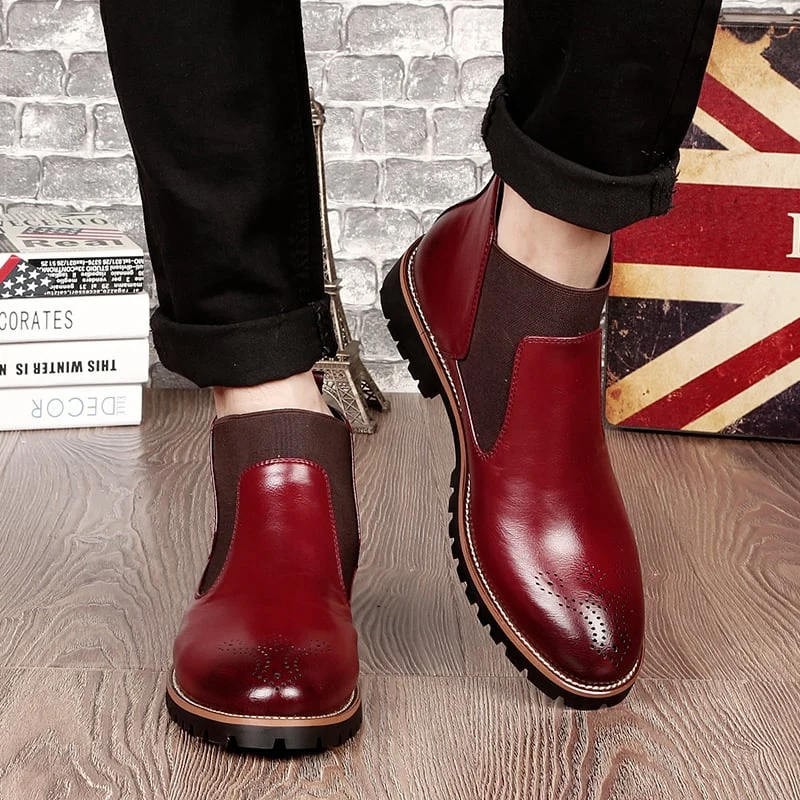 Harold – Bottines montantes en maille avec semelle antidérapante