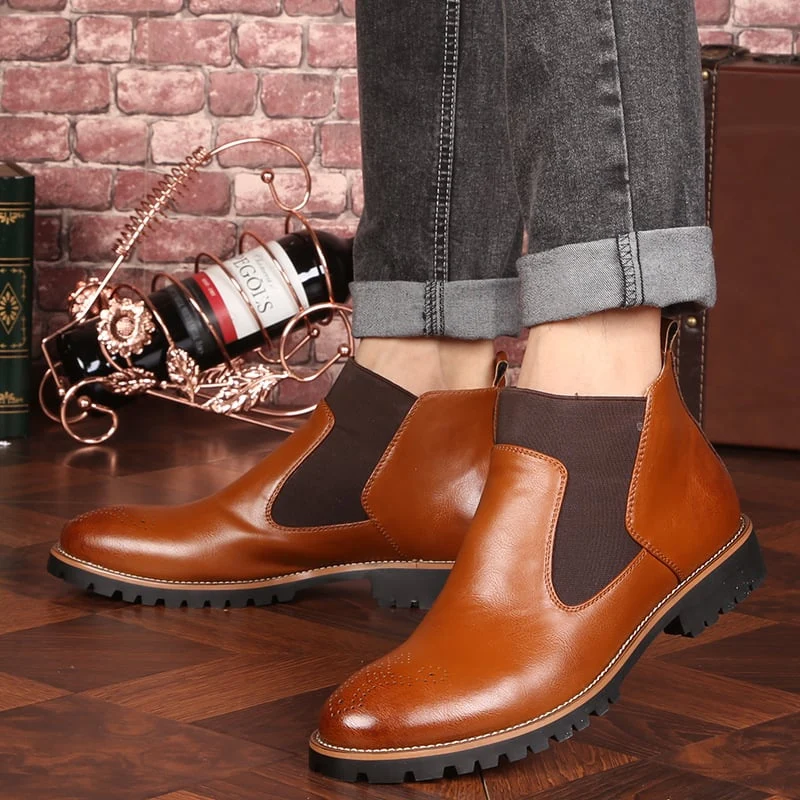 Harold – Bottines montantes en maille avec semelle antidérapante