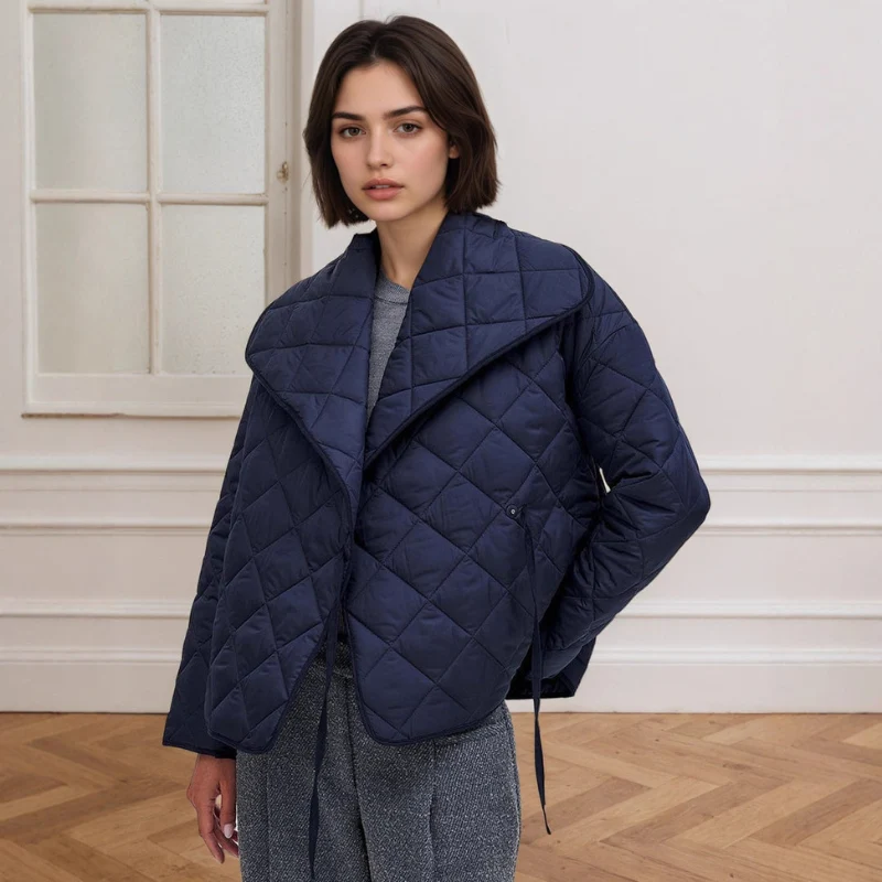 Areeba – Veste ouverte à manches longues et col repliable