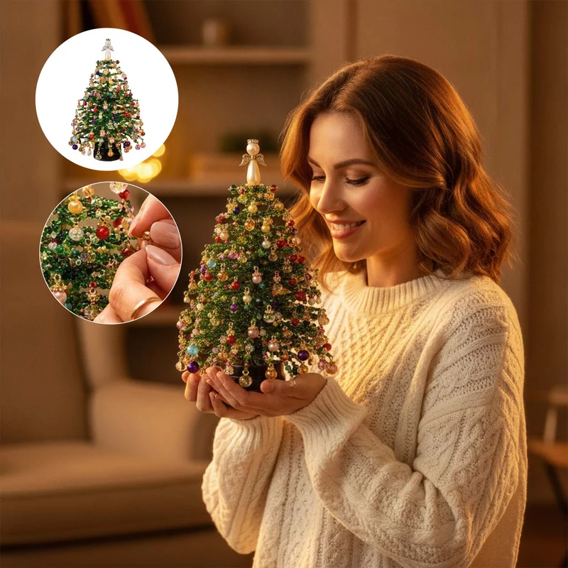 Kit De Bricolage Déco De Sapin De Noël En Perles
