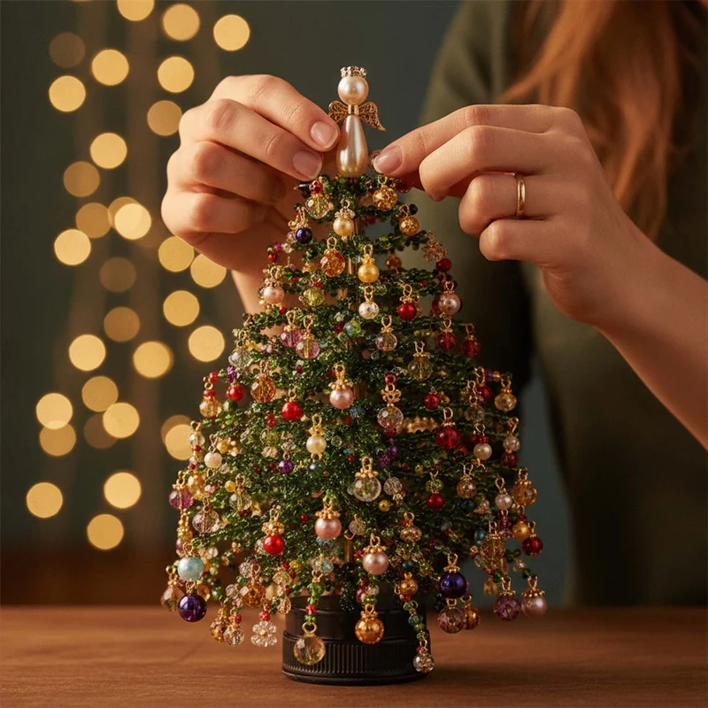 Kit De Bricolage Déco De Sapin De Noël En Perles