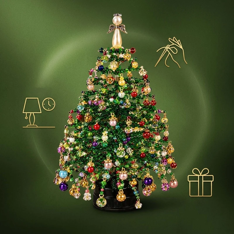 Kit De Bricolage Déco De Sapin De Noël En Perles