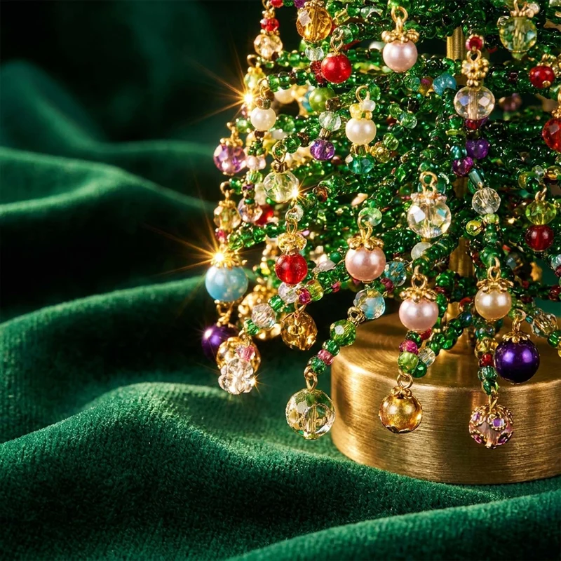 Kit De Bricolage Déco De Sapin De Noël En Perles