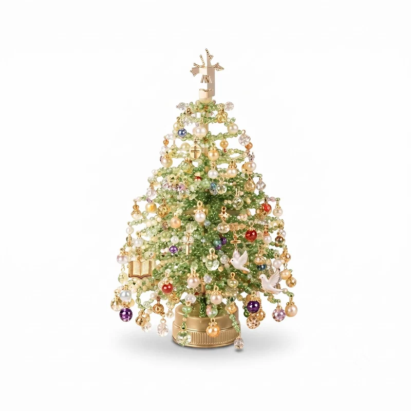 Kit De Bricolage Déco De Sapin De Noël En Perles