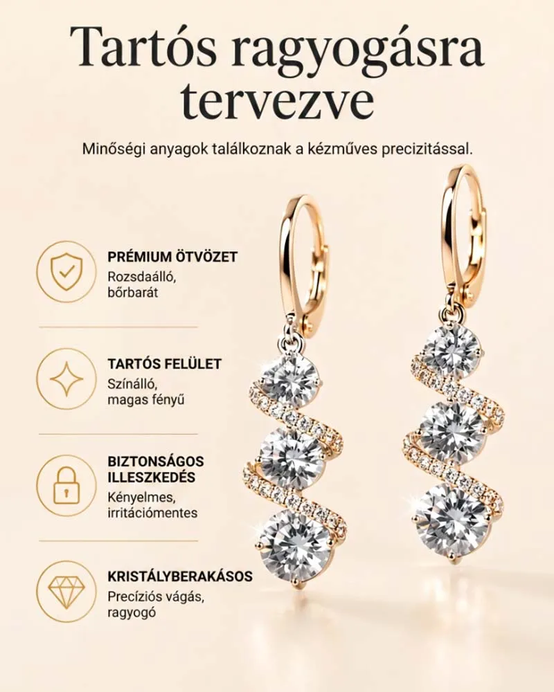 💎👗 Boucles D'oreilles Spirale Et Goutte Asymétriques ✨