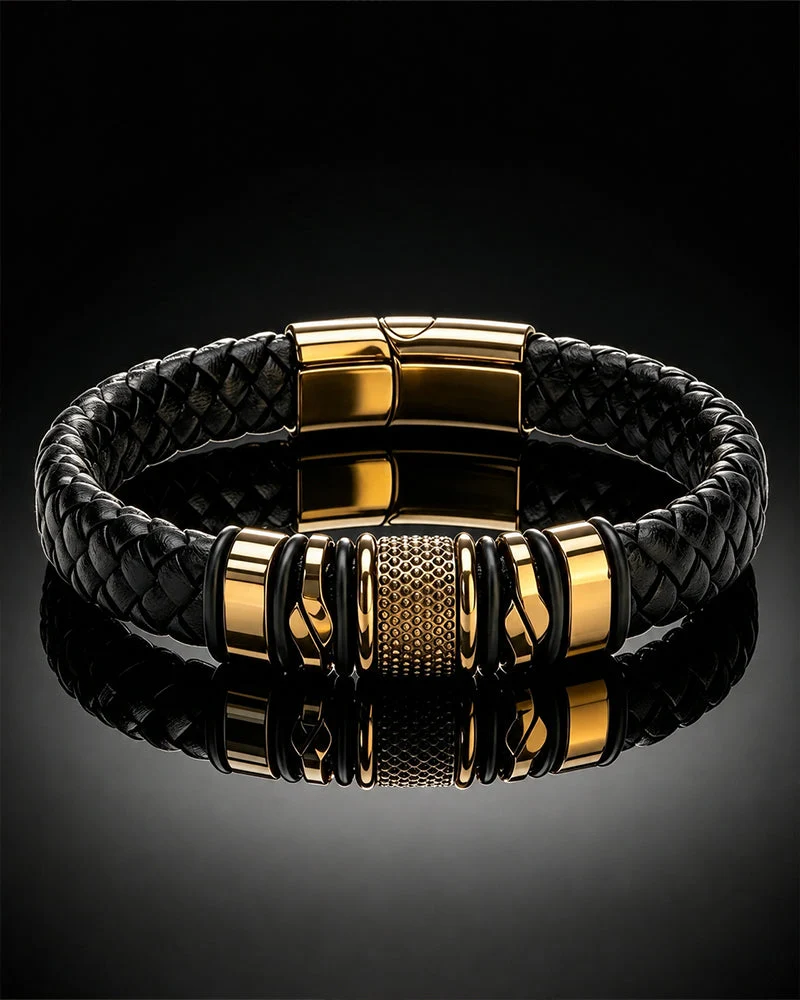 Bracelet En Cuir Premium Pour Hommes