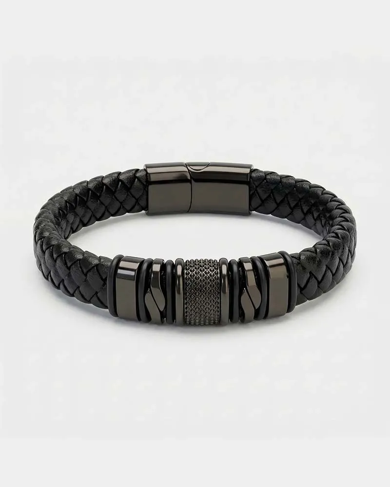 Bracelet En Cuir Premium Pour Hommes