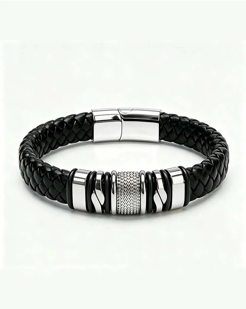 Bracelet En Cuir Premium Pour Hommes