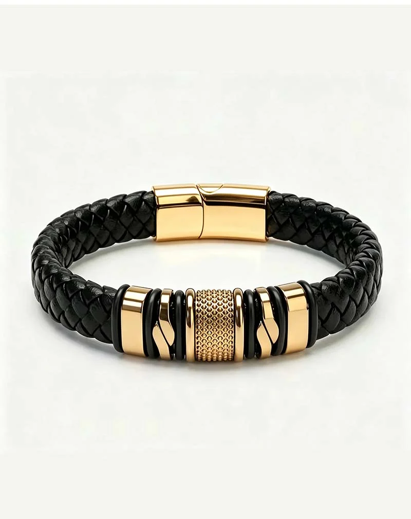 Bracelet En Cuir Premium Pour Hommes