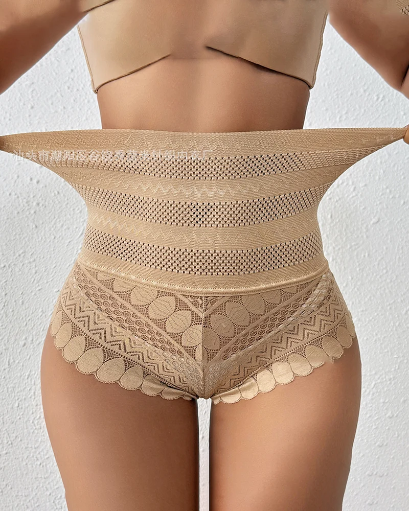 Gaine Femme Sans Couture Avec Fond En Coton Pur, Culotte Gainante Pour Le Ventre, Shorty De Maintien Anti-Frottement, Short De Corps Antidérapant Taille Haute, Sous-Vêtement Sculptant Avec Contrôle Du Ventre.