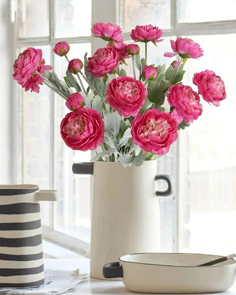 Fleur De Pivoine Artificielle - Résistant Aux UV, Imperméable, Résistant Au Vent