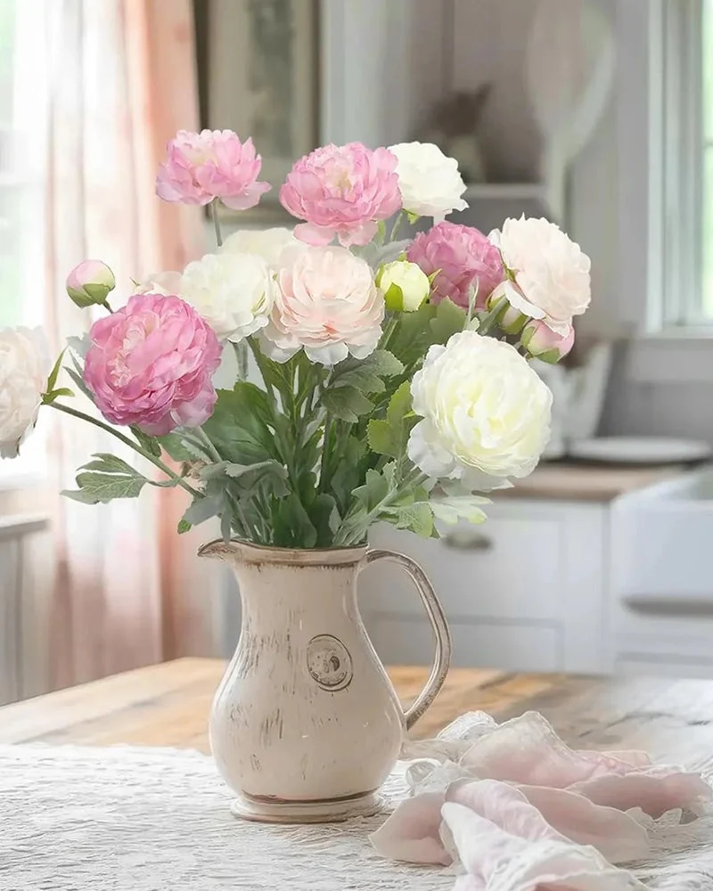 Fleur De Pivoine Artificielle - Résistant Aux UV, Imperméable, Résistant Au Vent
