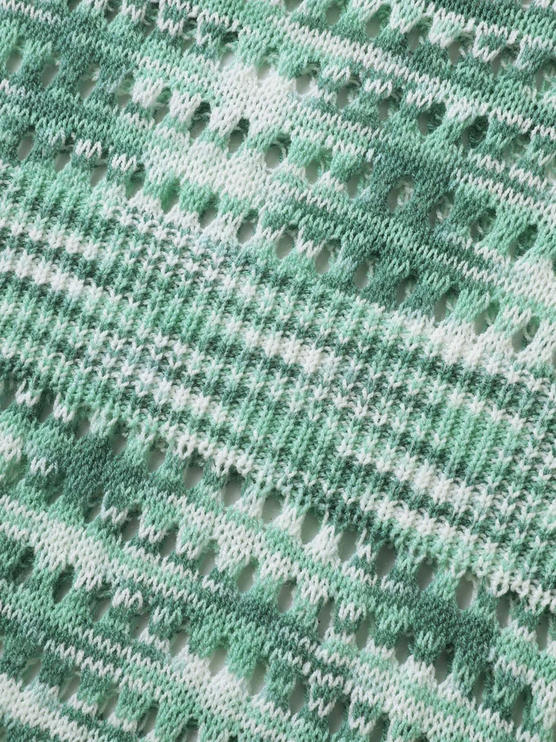 Heather Button Detail Cut-Out Swim Cover-Up
