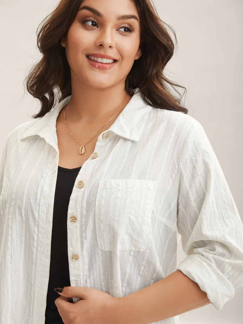 Pure Cotton Sheer Pocket Shirt
