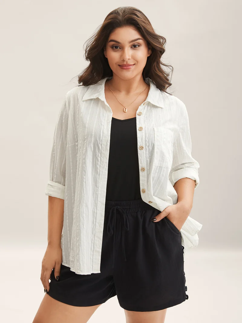 Pure Cotton Sheer Pocket Shirt