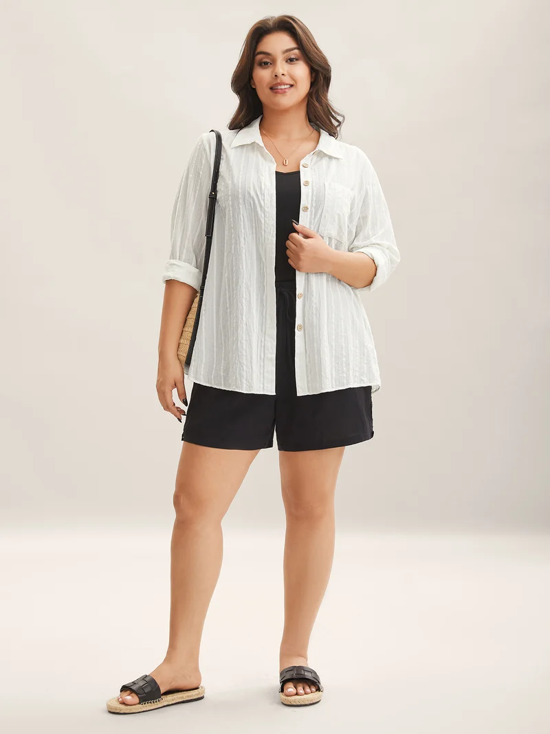 Pure Cotton Sheer Pocket Shirt