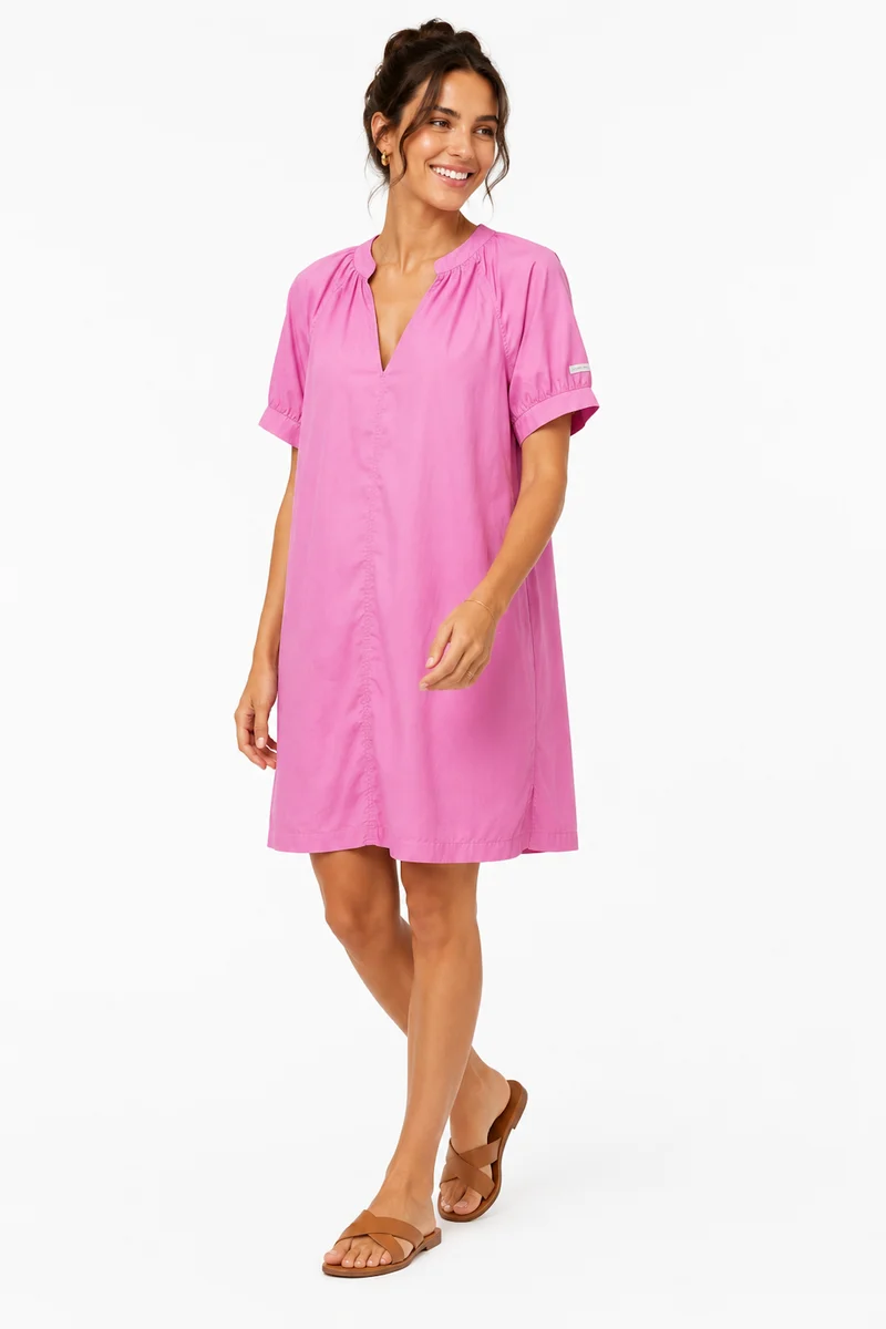 Robe d'été Louisa à manches bouffantes