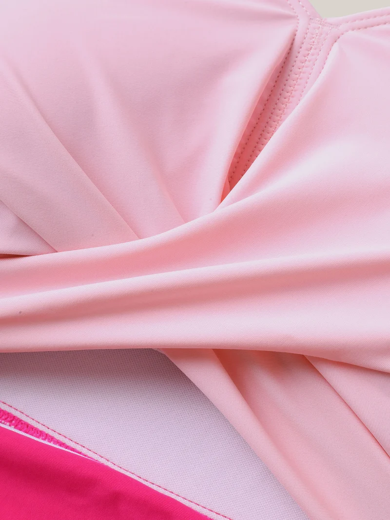 Anti-Float Ties Cut-Out Swim Dress