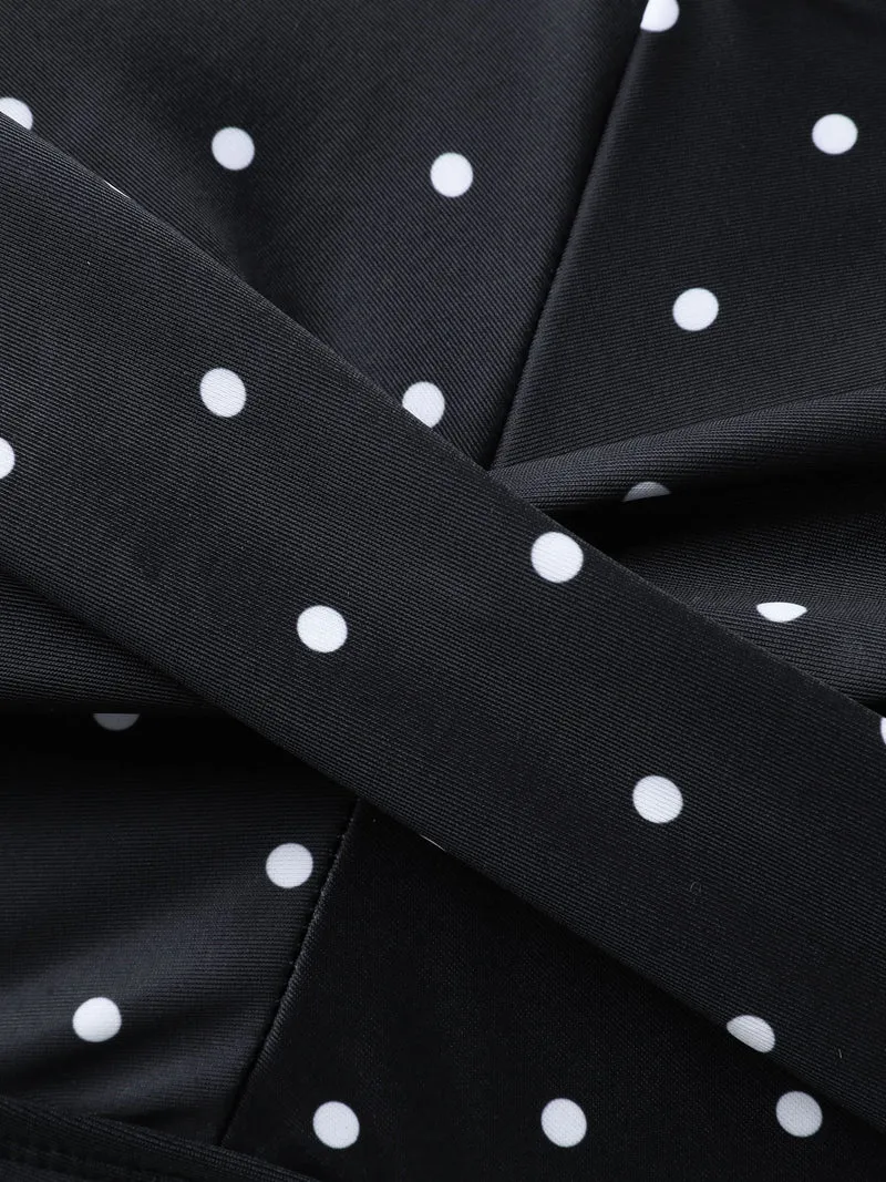 Polka Dots Twist One-Piece Swimsuit