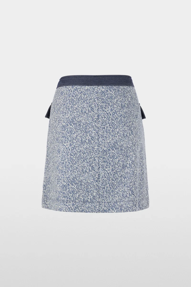 Jupe courte en viscose extensible