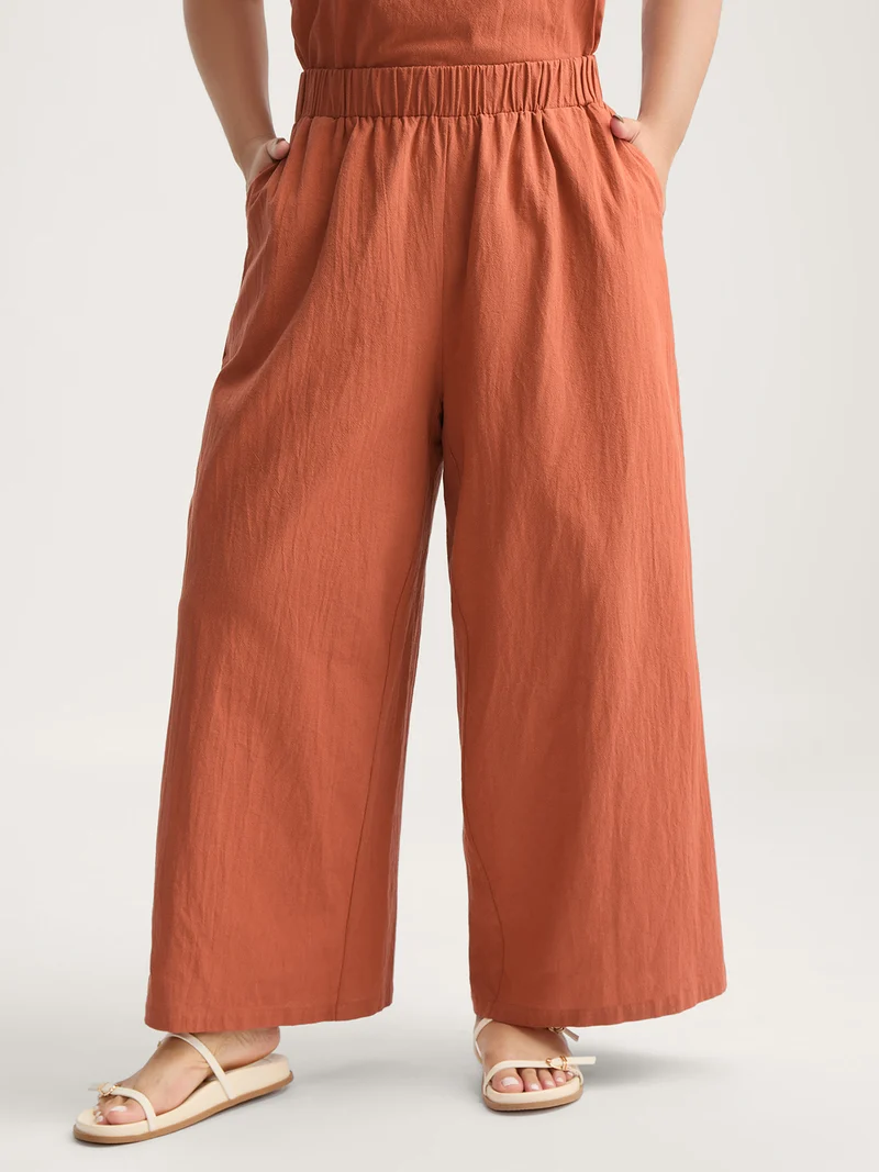 Pure Cotton Overlap Hem Co-Ord Set
