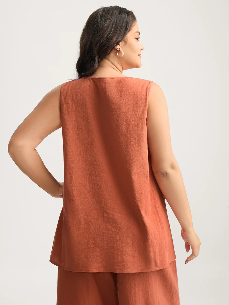 Pure Cotton Overlap Hem Co-Ord Set