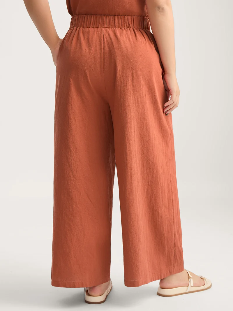 Pure Cotton Overlap Hem Co-Ord Set