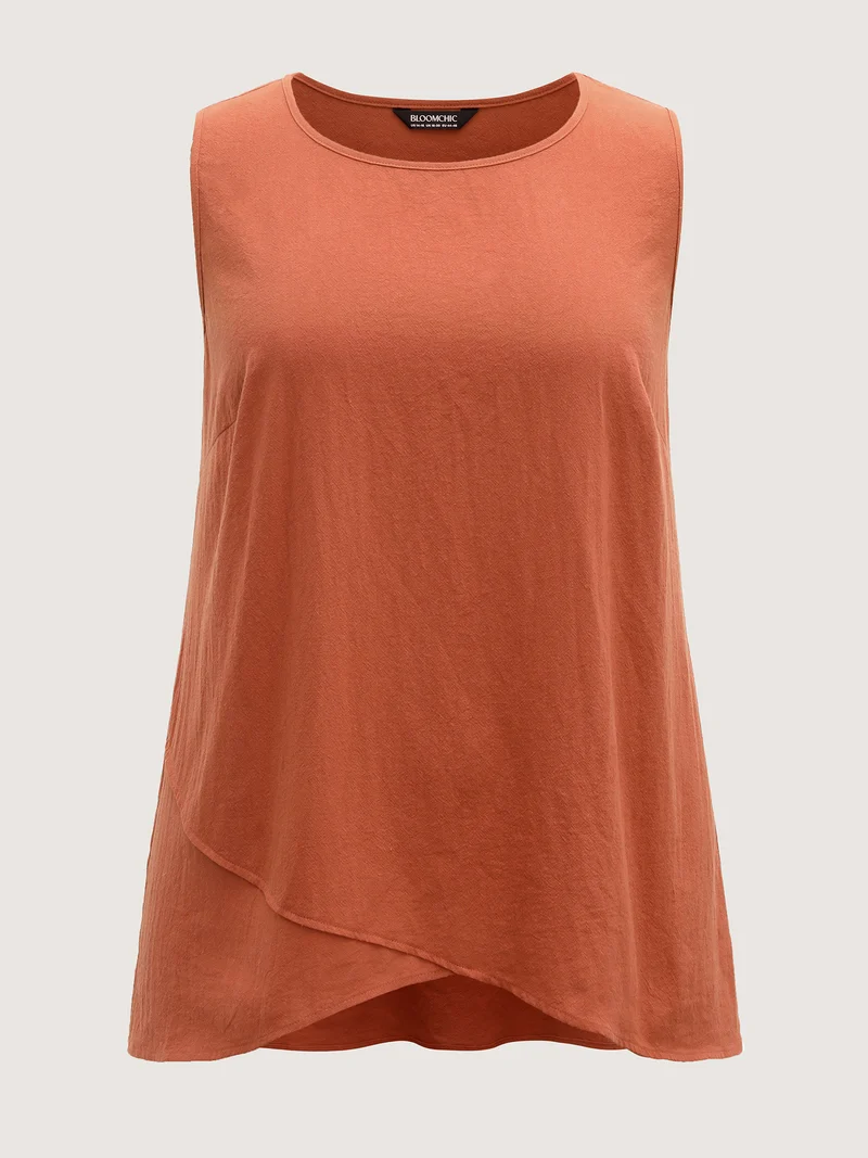 Pure Cotton Overlap Hem Co-Ord Set