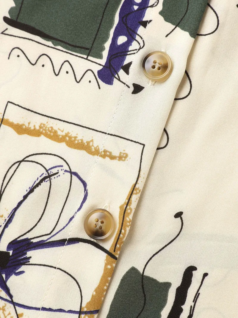 Floral Notes Collared Blouse