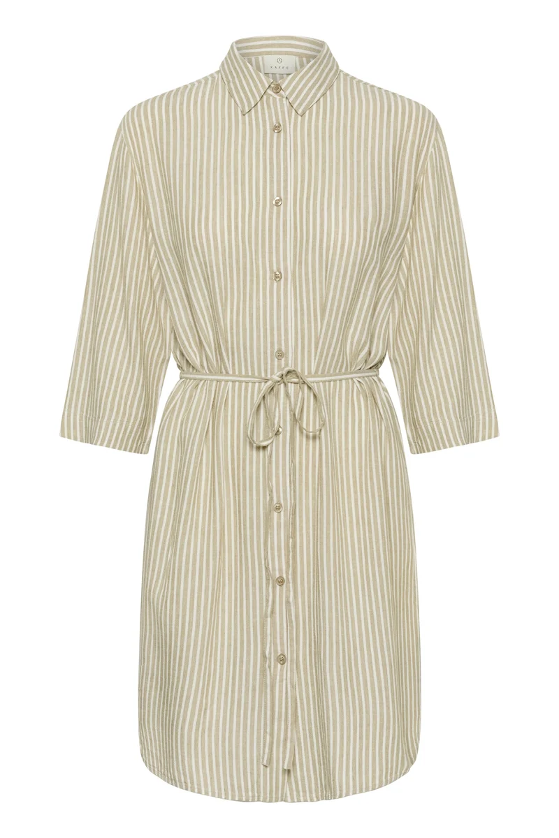 Robe chemise Milia à rayures avec ceinture