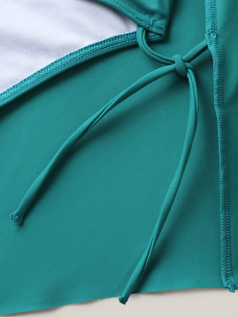 Anti-Float Ties Crossstraps Backs Swim Dress