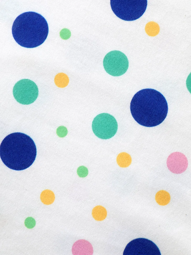 Stretchy Playful Polka Dots Ruffled T-Shirt