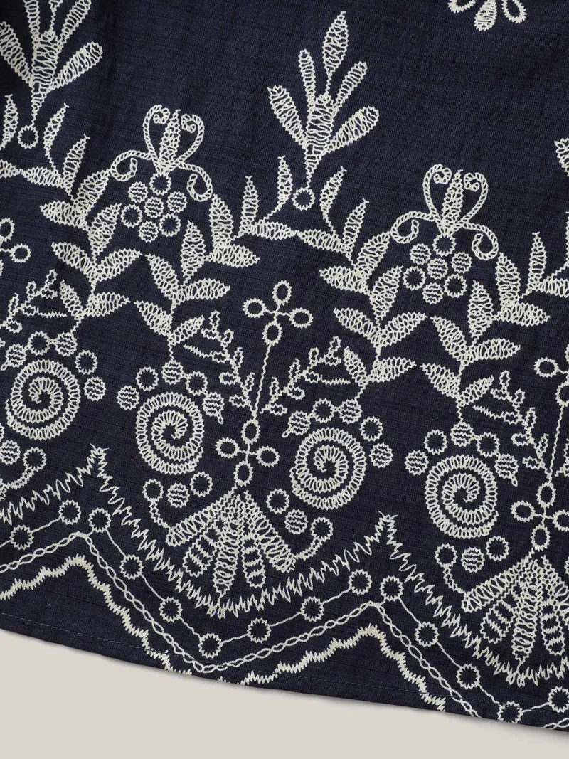 Floral Boho Print Ruffled Plain Blouse