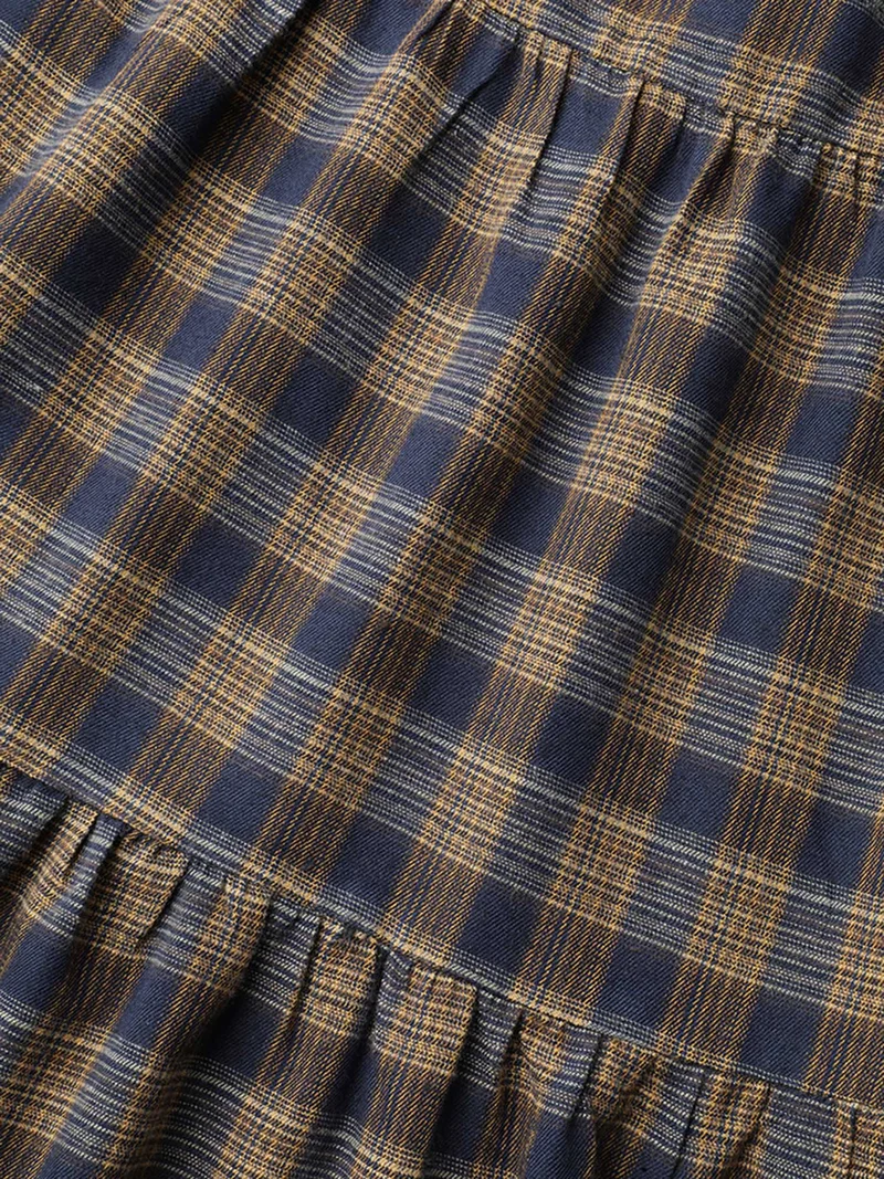 Plaid Pattern Stretchy Waist Skirt