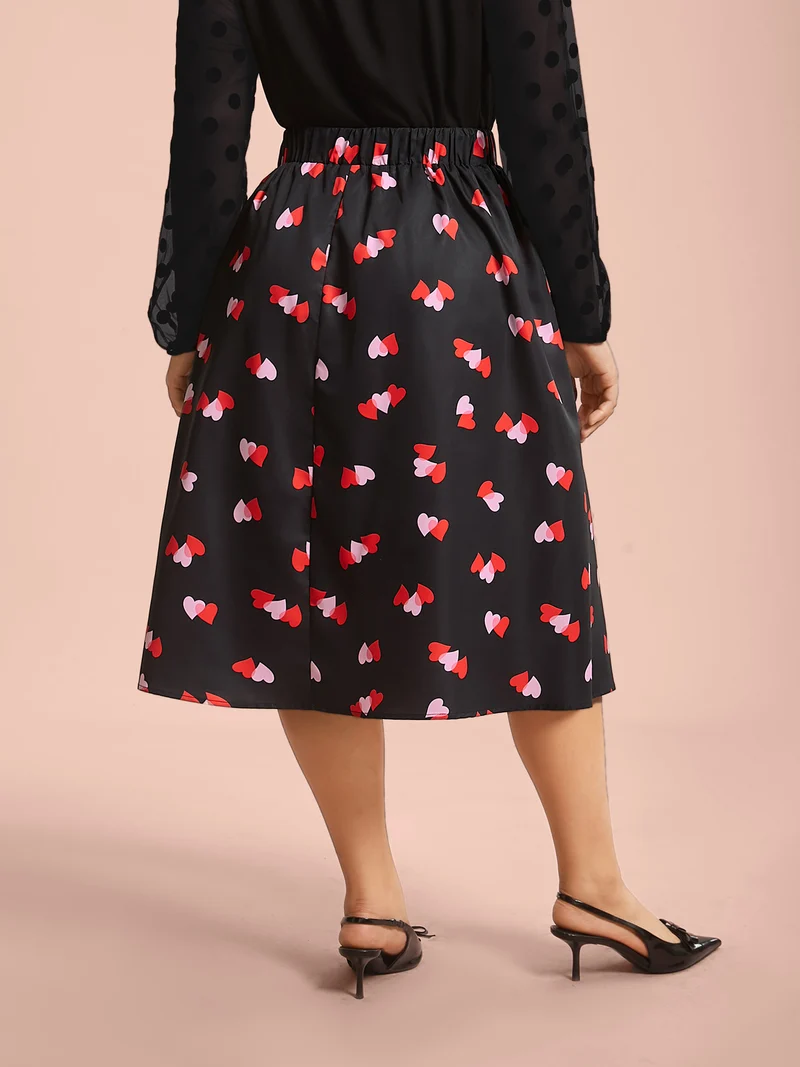 Romantic Flair Pocket Pleated Skirt