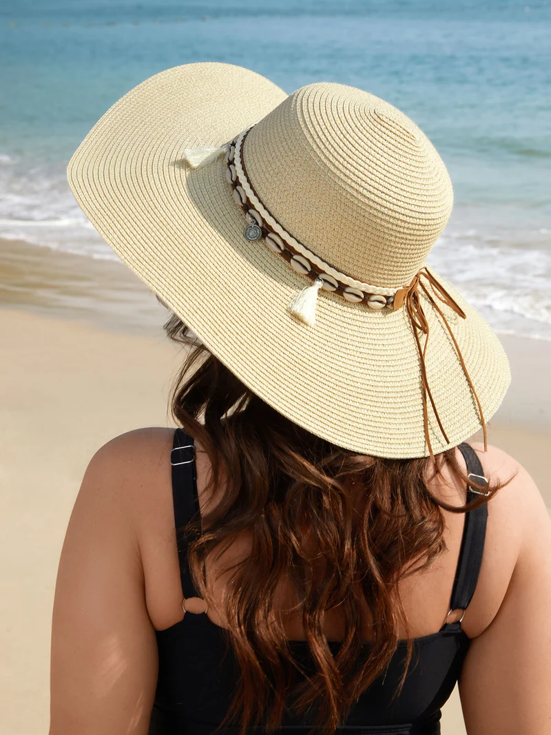 Curved Brim Straw Vacation Hat