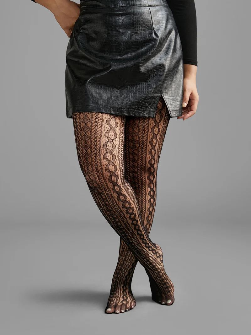 Hollow Out Sheer Fishnet Silk Tights