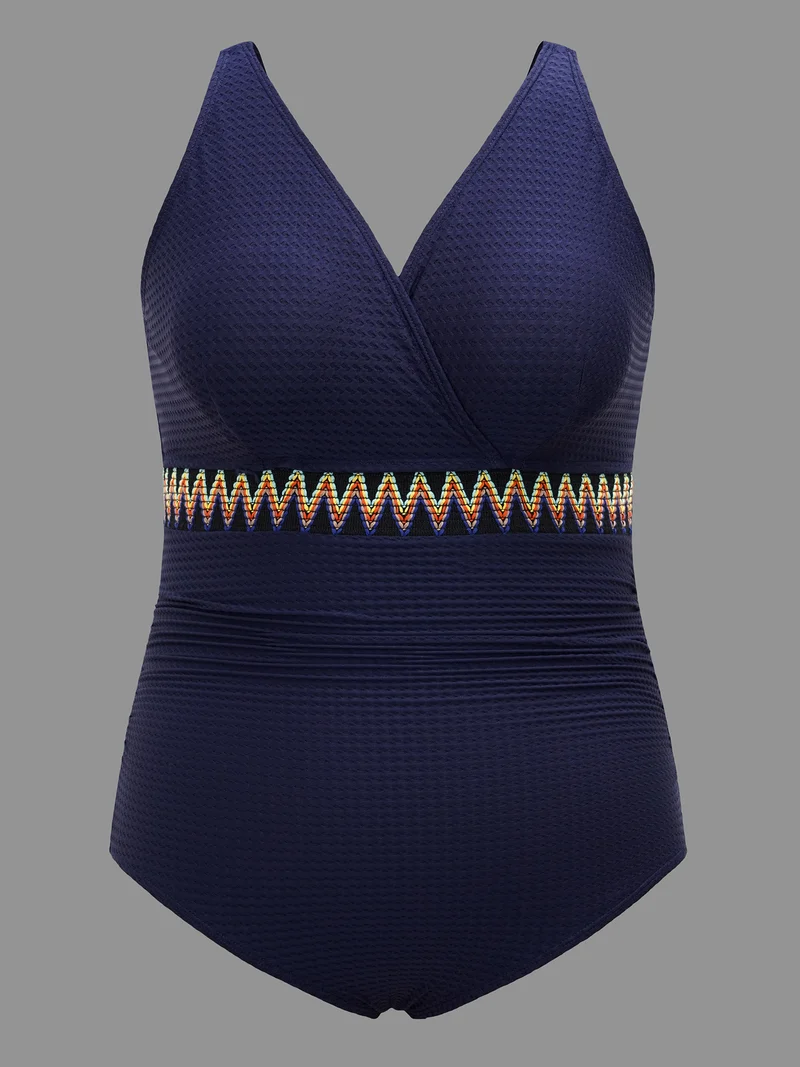 Ribbon Detail Halter Neck One-Piece Swimsuit