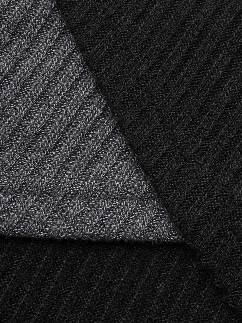Overlap Collar Lace Trim Stitch T-Shirt