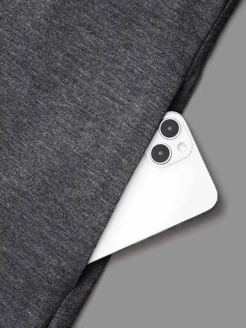 Solid Tab Sleeve Pocket Kimono