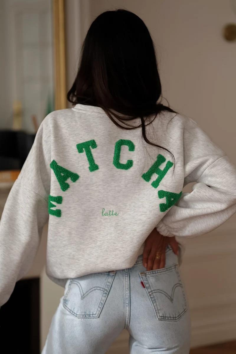 Sweat Matcha gris
